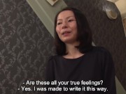 Japanese Wife Prim and Proper Sings Perverted Karaoke Before Having Raw Sex with Her Paramour 5/16