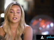 Hot Blonde Shares Her 1st Lesbian Fuck 2/16