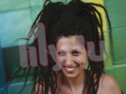 Lily lu as rigger tie up Valkiryz the rope bunny in an intense shibari bondage rope session -tattoo punk emo goth BDSM fetish 1/16