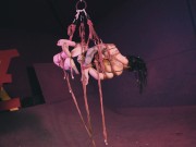 Lily lu as rigger tie up Valkiryz the rope bunny in an intense shibari bondage rope session -tattoo punk emo goth BDSM fetish 13/16