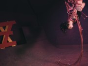 Lily lu as rigger tie up Valkiryz the rope bunny in an intense shibari bondage rope session -tattoo punk emo goth BDSM fetish 7/16