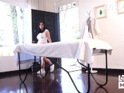 Big Ass Latina Maria Calor Offers The Best Massage To Loyal Client - LATINA MYLF 1/16