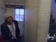 Imaginative modern artists Amber Nevada and Stella Cox invite a hot stud to their studio and suck his cock together before pl 1/16