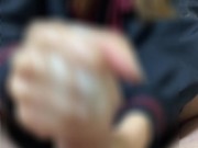 黒ストッキングを生脱ぎしてタイツコキ♡ アナル責め♡J●セーラー制服コスプレ♡ 全てを詰め込んだ贅沢フルコース♡※完全版はファンサイトへ#181【HJJ】 13/16