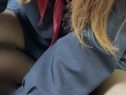 黒ストッキングを生脱ぎしてタイツコキ♡ アナル責め♡J●セーラー制服コスプレ♡ 全てを詰め込んだ贅沢フルコース♡※完全版はファンサイトへ#181【HJJ】 2/16