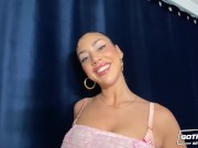 GOTFILLED Naturally busty babe Queenie Sateen gets fucked and filled up with cum 2/16