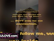 Brunette babe brushing her long brown hair, putting it up in bun then shaking it loose & letting it drop with JOI - Lelu Love 1/16