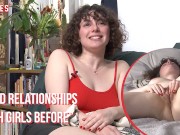 Ersties - Cute Brunette Fingers Herself In Front of a Mirror