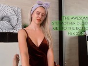 A cheeky stepmother came in and brazenly took her stepson's cock in her mouth, asked her to fuck.