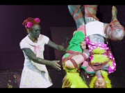 Shibari master class - Rigger Lily Lu suspend two rope bunnys the same time in ropes and explain every step with Anuskatzz 12/16