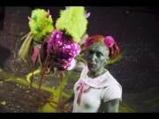 Shibari master class - Rigger Lily Lu suspend two rope bunnys the same time in ropes and explain every step with Anuskatzz 9/16