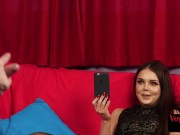 CFNM voyeur babe watches man jerks 14/16