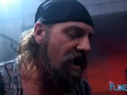 Hot babe spreads her legs for biker guy and let him fuck her crazy 2/16