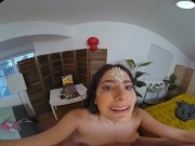 Latina babe Angel Gostosa gets her needy cunt filled with cum after some hardcore fucking in VR 12/16