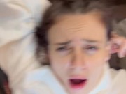 modest girls in the entrance were very cold and agreed to have sex with unfamiliar guys 16/16