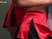 CFNM group BJ by cheerleader femdoms 1/16