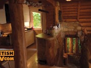 POV - Screwing your cheeky foot slut stepsister Lili Charmelle 1/16