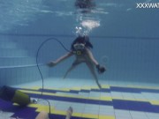 Hottest euro babes alone and naked in the outdoor pool filming each other 6/16