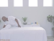 Thick Goddess Ashlyn Peaks Seduces her innocent Massage therapist 1/16