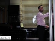 The big boobs brunette handles her man perfectly 1/16