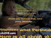 Sexy babe doing live video podcast while driving loud corvette, hubby records from passenger about nudist resort - Lelu Love 2/16