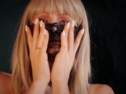 Sexy blonde does a professional handjob and takes cum on her face. POV ASMR from NikandVik 1/16