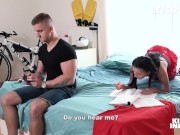 Cum Hungry Babe Nicole Love Sucks & Fucks With Stud In The Bathroom - LETSDOEIT 1/16