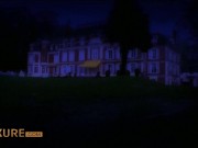 Two brunettes get sodomized by a lucky man 1/16