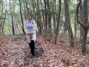 10代(JK)スタイルの変態巨乳M熟女と野外中出しSEX！ 「初めての野外SEX投稿」彼女の巨尻に高速ピストンで膣内射精。 日本人カップル/素人/パイパン/スタイル抜群/巨乳/美女/無修正/露出 3/16