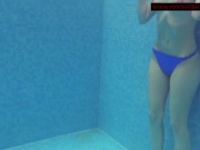Lina Mercury is hot and horny in the public swimming pool 13/16