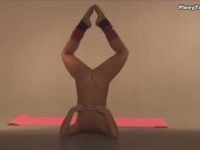 Pizdaletova stretches her arms and legs and shows her tight pussy in process 16/16