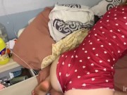 This sexy girl gets all my cum on her face 4/16