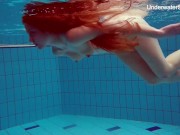 Perfect titties and ass teen swimming naked 14/16