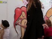 CFNM police MILFS tugging in gloryholes 12/16