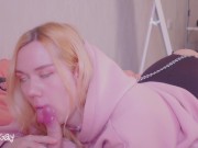 Silly step sis wants to go for a walk with a butt plug on leash, but gets anal fuck instead. 6/16