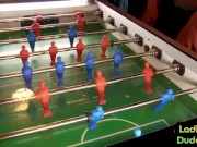 Femdoms 3way fucking guy with bottle 6/16