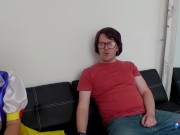 Sexy newcomer with big tits and pierced nipples get nerdy cock 1/16