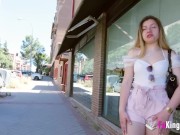 She wants to be a Pornstar! 18 years old College babe Jacky Blondie 1/16