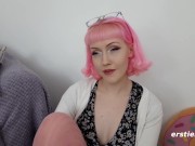 Ersties - Amateur Babe Toys Her Pussy With a Large Dildo 3/16