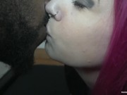 Curvy tattooed amateur gets completely wrecked by a big black cock 2/16