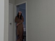 Horny stepmom pleased with a leather outfit in the morning 1/16