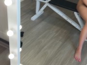 Horny stepmom pleased with a leather outfit in the morning 15/16