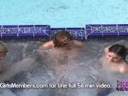 Hot Chicks Frolic Nude In Our Texas Party Pool 13/16