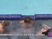 Hot Chicks Frolic Nude In Our Texas Party Pool 14/16
