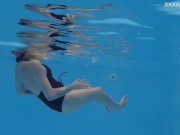 Blonde tattooed tight petite babe Mimi Cica swims clothes free 11/16