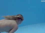 Blonde tattooed tight petite babe Mimi Cica swims clothes free 14/16