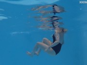 Blonde tattooed tight petite babe Mimi Cica swims clothes free 9/16