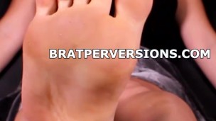 MissBratDom's Foot Domination Tease #BratPerversions