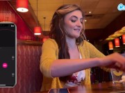 Cumming In Public With My Big Dildo Gave Me A Big Wet Orgasm At Lunch 7/16