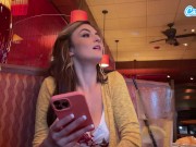 Cumming In Public With My Big Dildo Gave Me A Big Wet Orgasm At Lunch 9/16